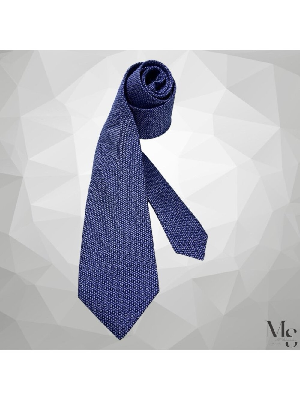 CANALI 1934 Purple Geometric Luxury Men’s Silk Tie Made In Italy 58 "-3.1" EUC
